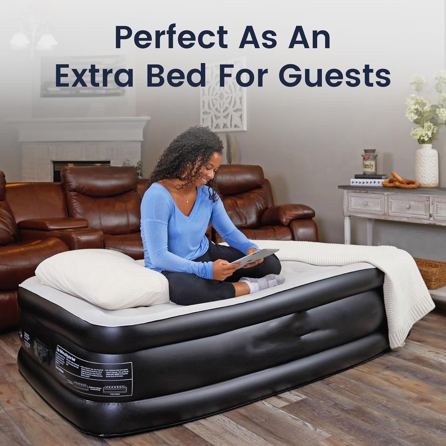 🌈Air Mattress with Built in Pump