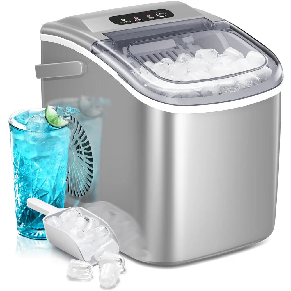 Countertop Nugget Ice Maker with Side Water Tank