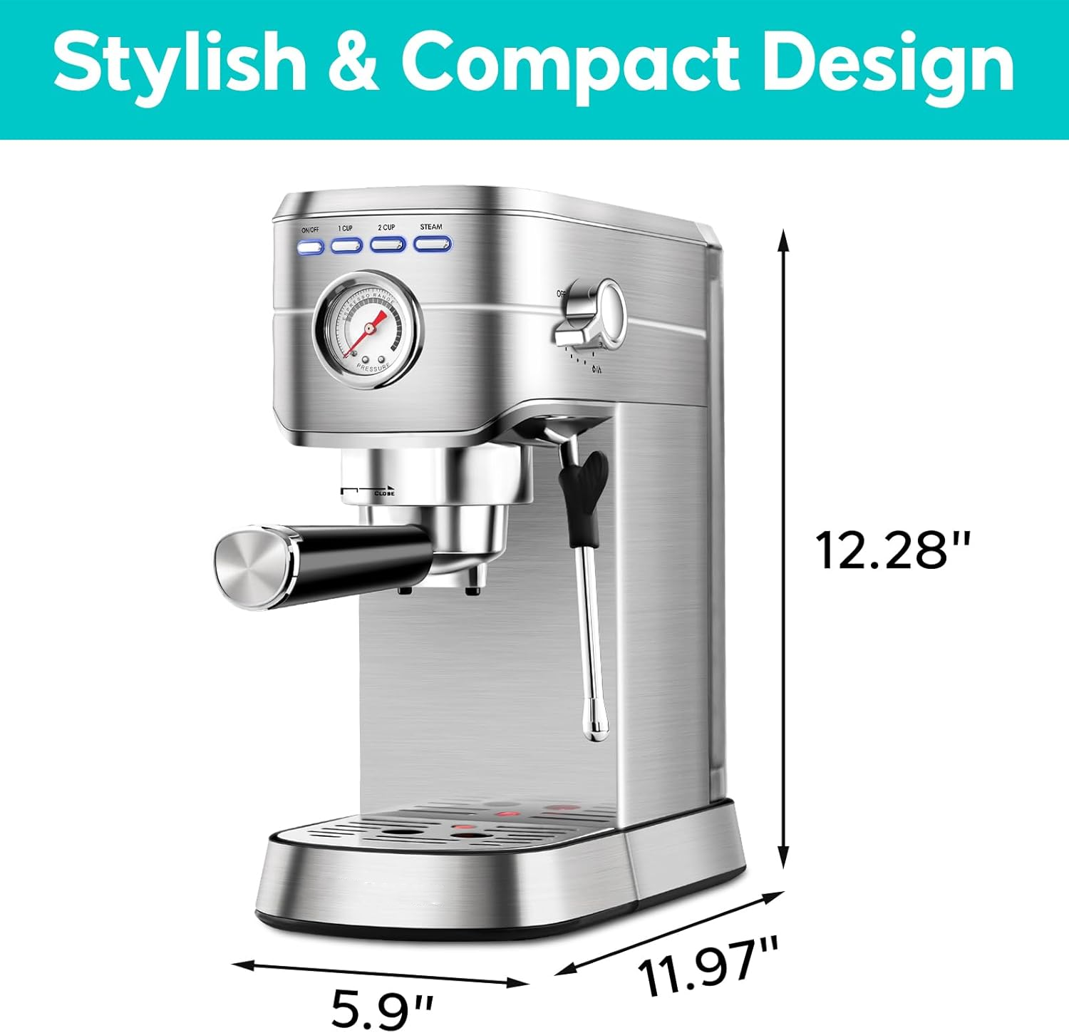 🚀Last Day Special Offer🔥Small espresso multifunctional coffee maker