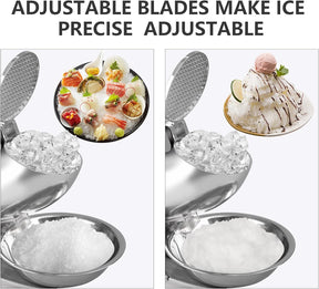 🚀Last Day Special Offer✈️Electric Ice Crusher Triple Blades Ice Crusher Shaver 286lbs