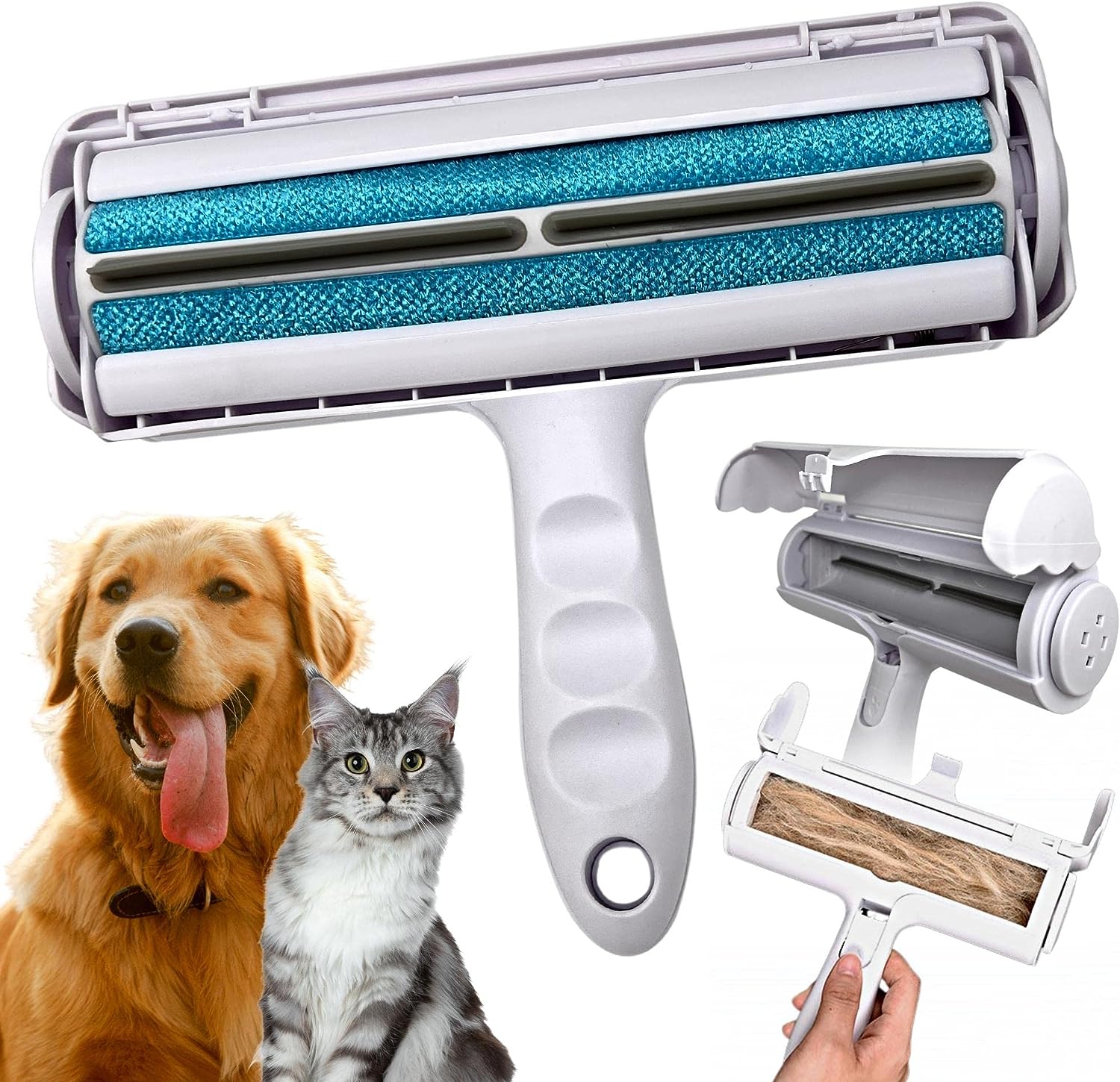 🎁Pet Hair Remover Reusable Cat and Dog Hair Brush for Furniture