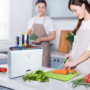 Smart Kitchen Knife Holder Sterilizer and Cookware Set