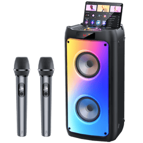 🔥🔥🔥Last day for 50% off-T10T Deep Bass Karaoke Machine with 2 Mics and Lights