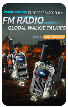 Kayotom M22/M66  Long Range Walkie Talkie - Rechargeable, Zero Monthly Rental