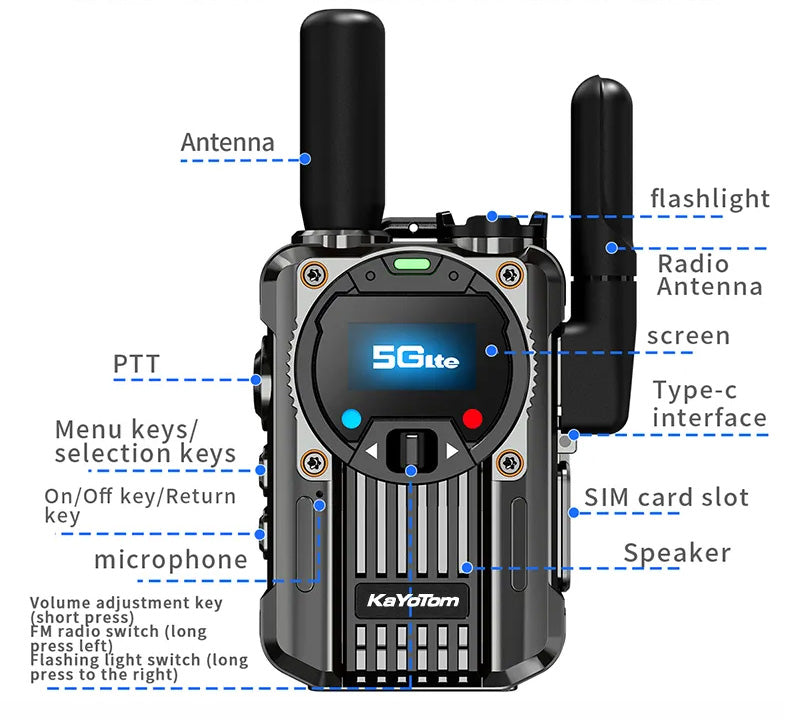 Global M66 5G Walkie Talkie