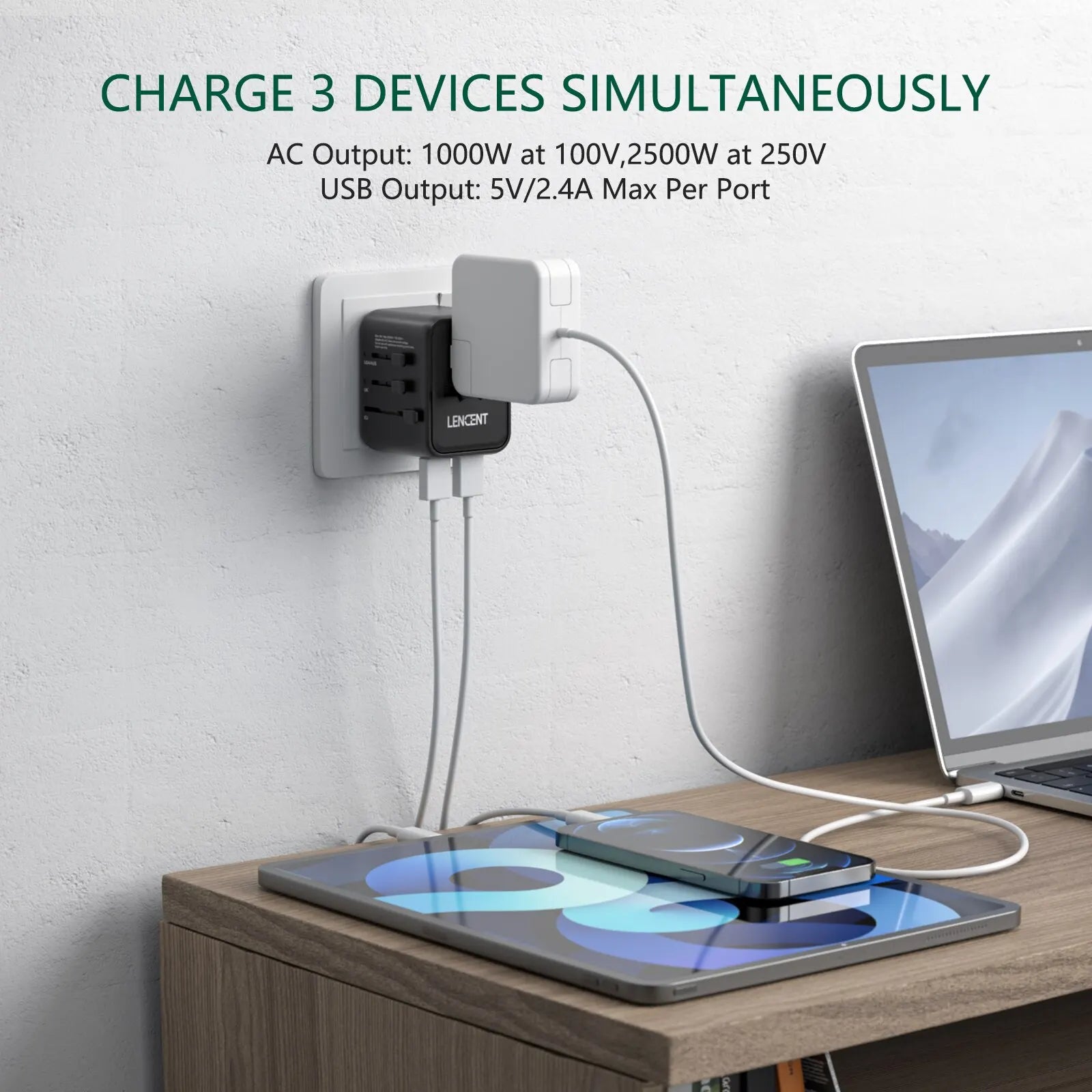 Multifunctional travel charger converter