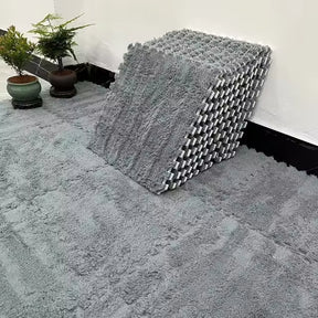 Modern Carpet Floor Tile Level Loop Interlocking Non-Skid Carpet Tiles