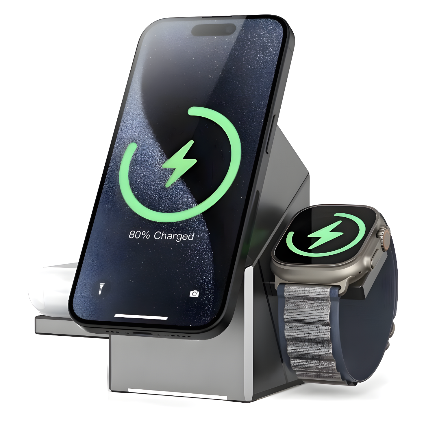 3 in 1 Magnetic Wireless Charger Stand