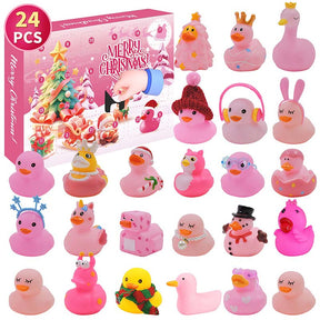 🎁24 Pcs Countdown Christmas Rubber Ducks Advent Calendar