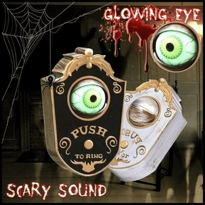 🎃EARLY HALLOWEEN SALE-👁️3D ONE-EYED LIGHTUP EYEBALL DOOR BELL DECORATION🕷️