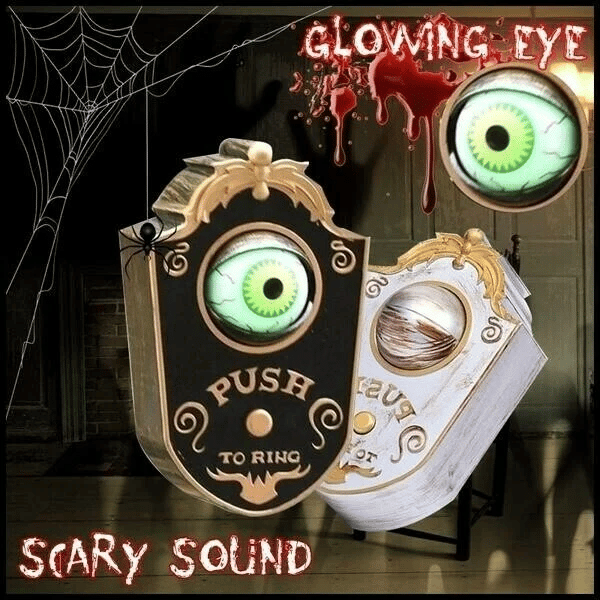 🎃EARLY HALLOWEEN SALE-👁️3D ONE-EYED LIGHTUP EYEBALL DOOR BELL DECORATION🕷️