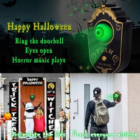 🎃EARLY HALLOWEEN SALE-👁️3D ONE-EYED LIGHTUP EYEBALL DOOR BELL DECORATION🕷️