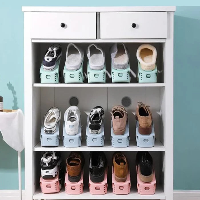 Double Layer Free Standing Shoe Rack