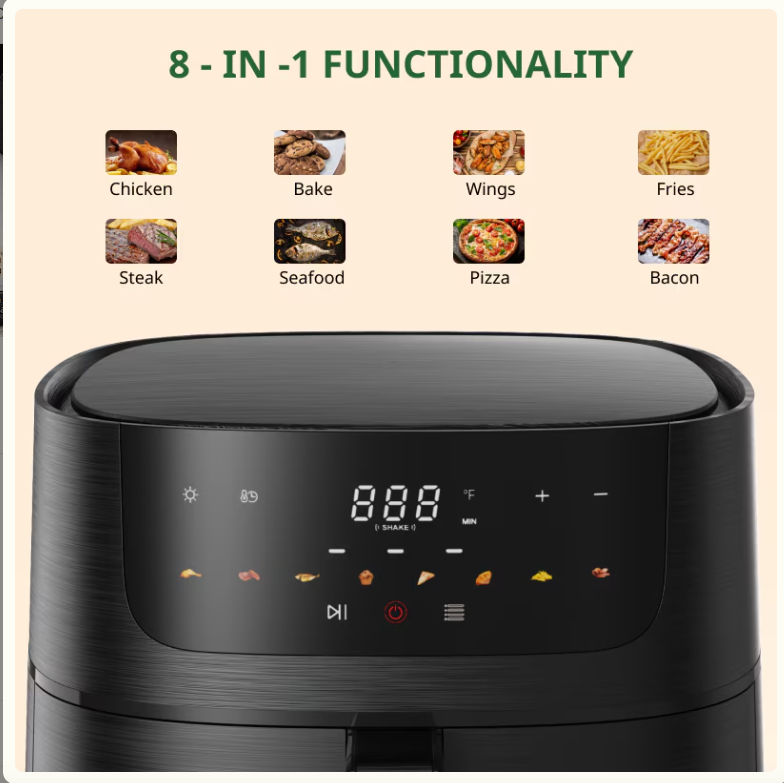 2024 Latest！Glass Air Fryer