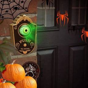 🎃EARLY HALLOWEEN SALE-👁️3D ONE-EYED LIGHTUP EYEBALL DOOR BELL DECORATION🕷️