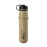 beige cylinder battery pack with military IP67 rating - stores up to 5000mAh of power - to be used with NESTOUT solar panels