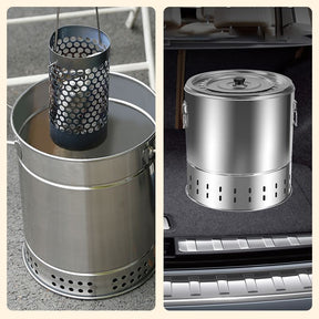 🔥Summer Bash 50% off🔥Stainless Steel Smokeless BBQ Grill Bucket