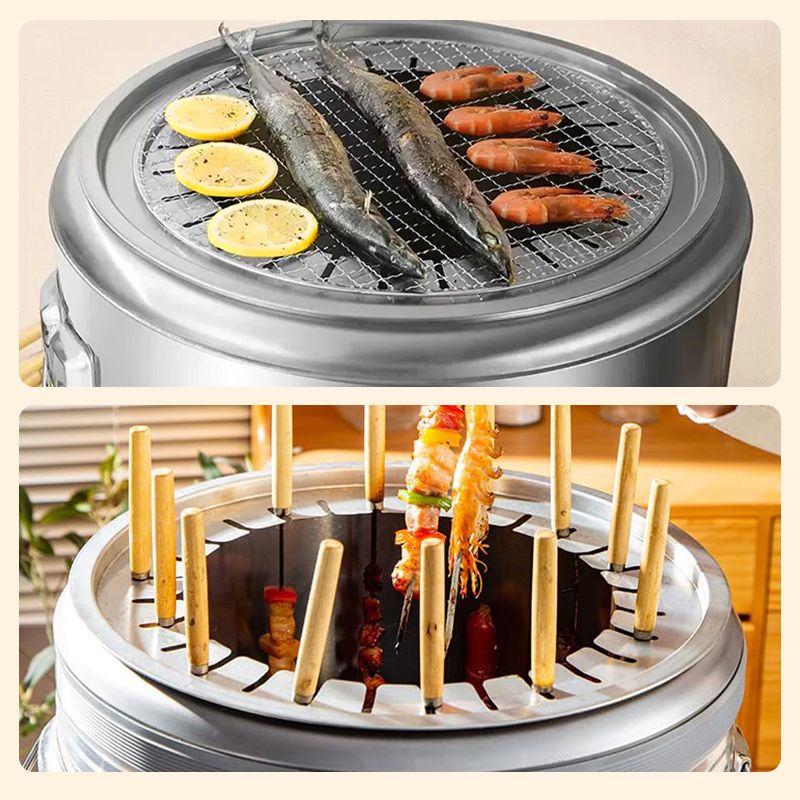 🔥Summer Bash 50% off🔥Stainless Steel Smokeless BBQ Grill Bucket