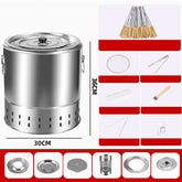 🔥Summer Bash 50% off🔥Stainless Steel Smokeless BBQ Grill Bucket